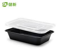 650ml Plastic Clear Food Container with Lid