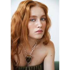 Colier XL Amber Skein, Argint