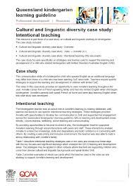 Cultural And Linguistic Diversity Case Study Intentional Teaching Intentional Teaching Kindergarten Learning Teaching