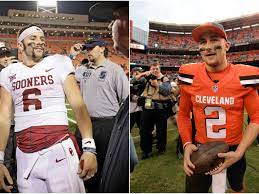 Baker Mayfield And Johnny Manziel Browns Qb Picks Only Have So Much In Common Sbnation Com