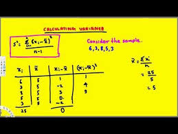 Statistics Calculating Variance Treatment Of Experimental Data Data Statistics Treatment