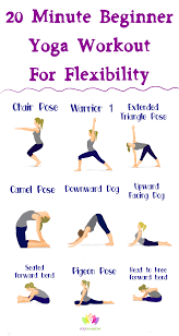 20 Minute Beginner Yoga Workout For Flexibility Beginner Yoga Workout Yoga For Beginners Workout
