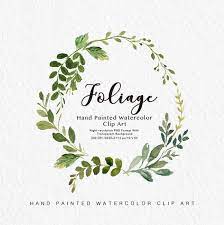 Watercolor Leaf Clip Art Foliage Small Set Individual Png Etsy Clip Art Watercolor Leaves Watercolor Flower Wreath