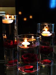 Wedding Centerpieces Diy Ikea Vases And Candles Aliexpress Roses I Want To Add Some Stones On The Bottom Of These Vases Deko