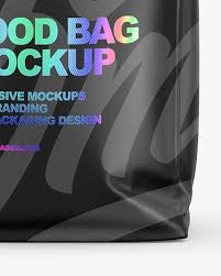 Matte Food Bag Mockup Front View Yellow Author