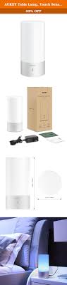 Aukey Table Lamp Touch Sensor Bedside Lamp Dimmable Warm White Light Color Changing Rgb Touch Activated Illuminate Soft Lighting White Light Bedside Lamp