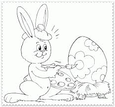 Planse de colorat si desenat de paste. Desene De Colorat Iepurasi De Paste Coloring Free To Print