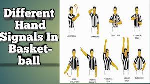For example, to signal a foul, the ref raises his hand above the head with a fist, then makes a signal indicating the type of foul. Basketball Referee Hand Signals Cath Tv Youtube