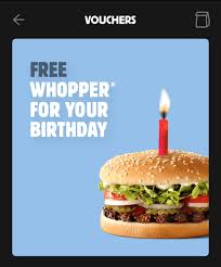 When that burger craving hits, open the app, tap redeem and log in or create an account in the latest bk ® app to apply your free whopper sandwich code. Free Birthday Whopper From Hungry Jacks Australia