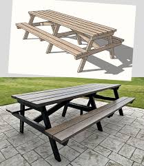 8 Foot Picnic Table In 2020 Modern Woodworking Projects Cool Woodworking Projects Quick Woodworking Projects
