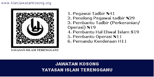 Jawatan kosong yayasan terengganu (yt). Jawatan Kosong Yayasan Islam Terengganu Info Jawatan Kosong 1 Malaysia Facebook