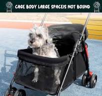 Amazon.com: ilkqeppe Dog Stroller for Small Dogs, 4 Wheels ...