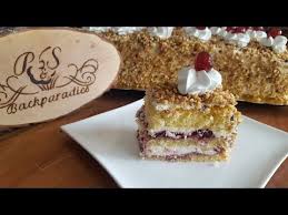 Frankfurter Kranz Schnitten P S Backparadies Youtube In 2020 Backen Frankfurter Kranz Schnittchen