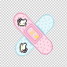 Hello Kitty Pixel Art Png Clipart Aesthetics Animation Area Art Bandaid Free Png Download