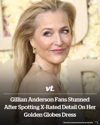 Fans were "gagged" after zooming in! 👀 Read more:  https://vt.co/entertainment/celebrity/gillian-anderson-stuns-fans-dress-2024-golden-globes?utm_source=vt&utm_medium=picturepost
