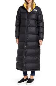The North Face Nuptse Long Water Repellent Down Coat Nordstrom Down Coat North Face Nuptse The North Face