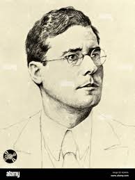 Karl Boehm ( Böhm ) portrait with spectacles. caption reads Karl Boehm auf  Electrola. Austrian conductor, 28 August 1894