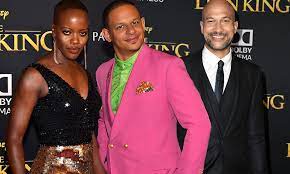 Eric andre the lion king take a trip down memory lane that'll make you feel nostalgia af ever since disney launched its own streaming platform, disney+, fans have been wondering when their favorite movie or television series would arrive on demand. Florence Kasumba Shimmers While Joined By Eric Andre And Keegan Michael Key At Lion King Premiere Daily Mail Online