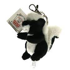 Stuffed Animal House 3 5 Mini Skunk Tiny Soft Plush Keychain Zipper Pull Nwt Soft Plush Animal House Plush