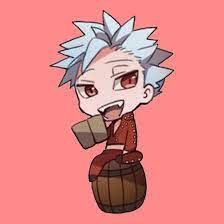 Ban (fox sin of greed) & king (grizzly sin of sloth). Seven Deadly Sins Ban Chibi Seven Deadly Sins Anime Seven Deadly Sins Chibi