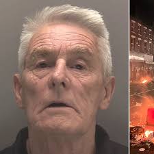 Man, 69, bows head in shame as he's jailed for over 2 years for setting  bins