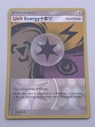 These cards can also be classed as ultra rare. Pokemon Unit Energy Reverse Holo 2018 Ultra Prism 138 156 Nintendo Rare Card Ebay