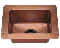 905 small single bowl copper sink