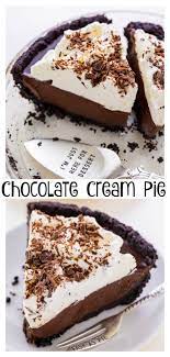 No Bake Chocolate Cream Pie Baker By Nature Recipe Easy Chocolate Desserts Easy Cream Pie No Bake Chocolate Desserts