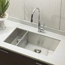 Stainless steel under counter installation no faucet holes cutout size: Houzer 33 Stainless Steel Undermount 70 30 Kitchen Sink Cto 3370sl The Sink Boutique