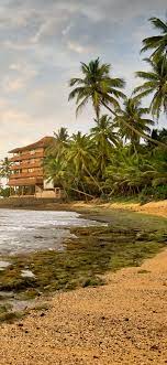 Download, share or upload your own one! Beach Palm Trees Sea House Tropical 1125x2436 Iphone 11 Pro Xs X Wallpaper Background Picture Image
