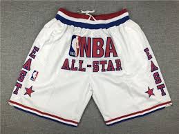 1988 All Star East Just Don Shorts White In 2020 Nba Clothes Men Sport Pants Mens White Shorts