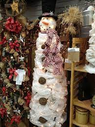 Snowman Christmas Tree Snowman Christmas Tree Mesh Christmas Tree Xmas Crafts