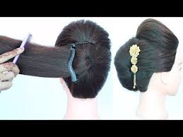 Easy French Roll Hairstyle Using Banana Clutcher French Twist French Bun Summer Hairstyles Yo Roll Hairstyle French Roll Hairstyle French Twist Hair
