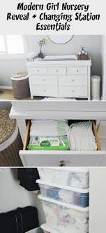 Changing Station Essentials Baby And Toddler Changing Table Must Haves Click Through To Read More In 2020 Modern Girl Nursery Baby Room Storage Baby Changing Station