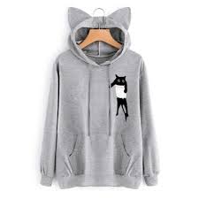 Be the first to review this product. Office Products Sweatshirts For Women Hoodie Pullover Hessimy Women Girl Hoodies Cute Cat Ear Novelty Printed Pullover Sweatshirt Telephone Accessories