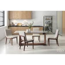 Hamilton Dining Chair Set Of 2 Zuo Available In 2 Colors Beige Dining Chair Side Chairs Dining White Dining Chairs