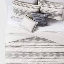 Black And Cream Comforter Set Cream Tatiana Global Woven Stripe Cotton Comforter Set 5pc In 2020 Comforter Sets Cotton Comforter Set Cotton Comforters