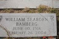 William Seaborn Bamberg (1916-2004) - monumento Find a Grave