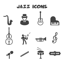 Jazz is a kind of music in which improvisation is typically an important part. Jazz Icons Symbol 633168 Vector Art At Vecteezy