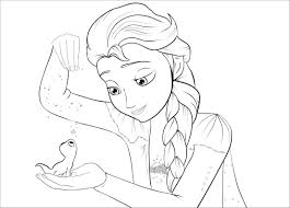 Print free frozen coloring pages containing characters: Frozen Coloring Pages Free Printable Coloringbay