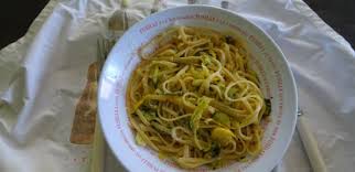 Amenez à ébullition une grande casserole d'eau légèrement salée.ajoutez le linguine et laissez cuire al dente, 8 à 10 minutes; Linguine Aux Courgettes Et Citron De Jamie Oliver Recette Par Clementine