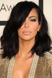 Kim Kardashian Shoulder Length Haircut Messy Bob Human Hair Lace Wigs Hairplusbase Com 100 Human Hair Wigs Kim Kardashian Short Hair Front Lace Wigs Human Hair