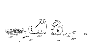 Hedgehog Love Simons Cat Funny Gif Cat Drawing