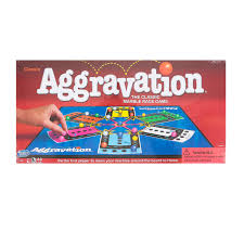 The goal of the game aggravation is to make it around the board based on the number you roll on the die. Winning Moves Games Aggravation Marble Race Board Game Ages 6 And Older 2 To 6 Players Mardel 3783800