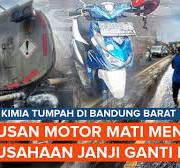 Cairan Kimia Tumpah di Bandung Barat Bikin Ratusan Motor Mati Mesin,  Perusahaan Janji Ganti Rugi