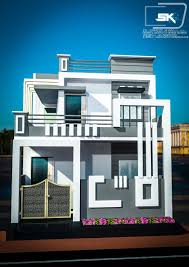 Pin By Nivedha Pt On Modern House Unique House Design Small House Elevation House Front Design