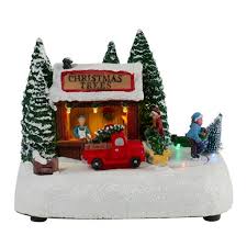 Maybe you would like to learn more about one of these? Northlight 8 Led Lighted And Musical Christmas Village Tree Shop Table Top Decoration Pre Lit Target