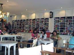 Cafe, contemporary, british, pastries, dessert, coffee, tea a tried and true glasgow icon, university cafe, which has been around since 1918, is a blast from the past. Crafty Cafes Big Knits Cafe Themed Cafes