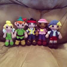 Crochet Jake And The Neverland Pirates Amigurumi Set I Made For My 2 Year Old With Tinkerbell Peter Pan Jake Iz Crochet Fairy Crochet Goodies Crochet Mobile