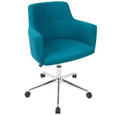 Stylish and supportive, the branch task chair delivers premium design and ergonomic support in a simple, affordable package. Lumisource Andrew Contemporary Adjustable Teal Fabric Office Chair Oc Andrw Tl The Home Depot